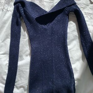 Off the shoulder sparkle top